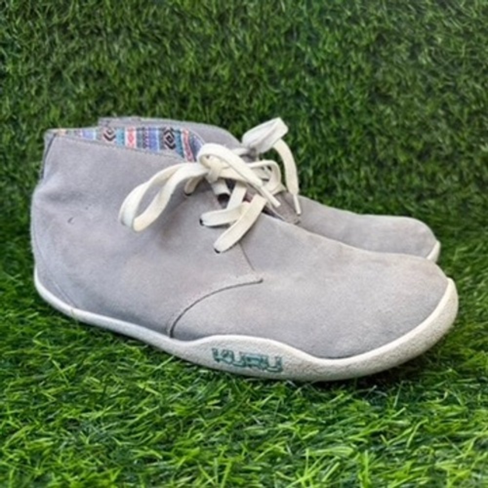 KURU Chukka Boots Womens 10.5 Grey Suede Lace Up Ankle Boot 201017 Comfort